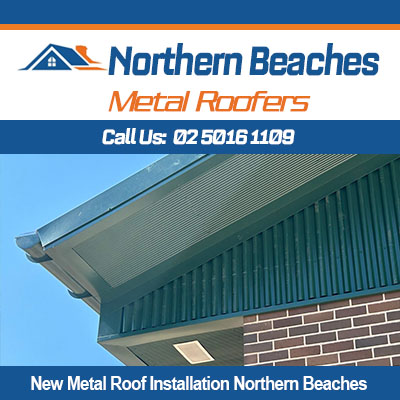 New metal roof installation in Northern Beaches home