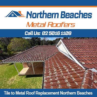 Traditional tile roof before conversion to metal roof in Northern Beaches